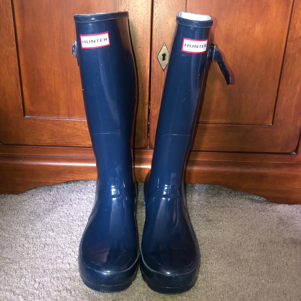 Blue Hunter Boots